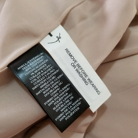 Ann Taylor safari jacket 10 khaki twill snap front - Picture 6 of 6